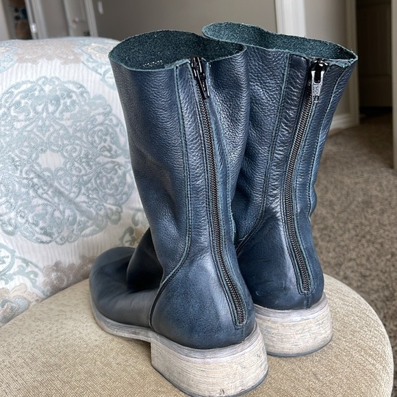 FREE PEOPLE Sutton Tight Slouch Leather Round-toe Boots - Picture 7 of 11